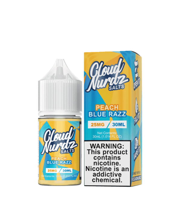 Cloud Nurdz Peach Blue Razz Salts 30ml