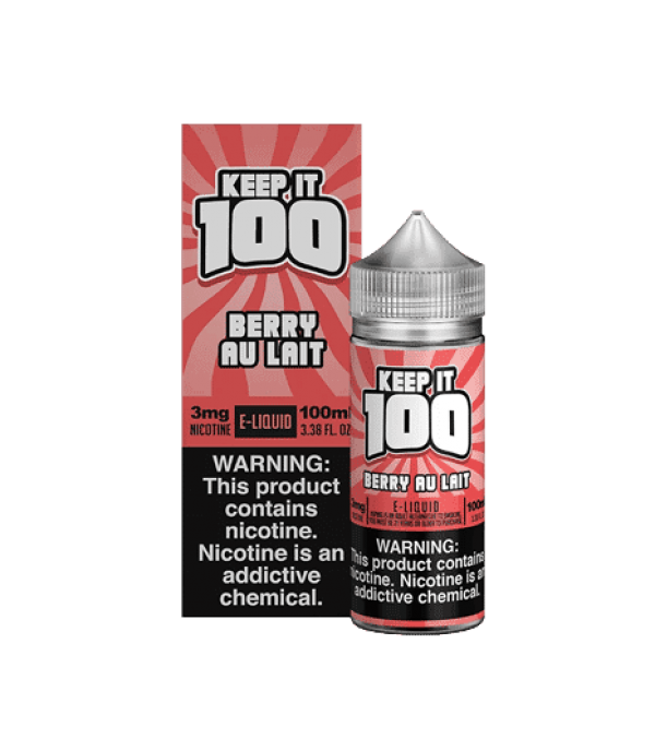 Keep It 100 Berry Au Lait (Strawberry Milk) 100ml