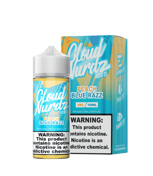 Cloud Nurdz Peach Blue Razz Iced 100ml