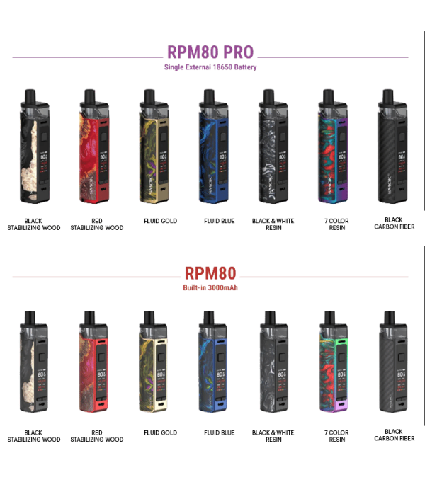 SMOK RPM80 & RPM80 Pro Pod Kits